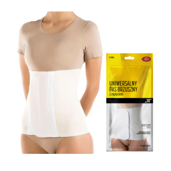 Uniwersalny pas brzuszny „30” z zapięciem pt 0101 2